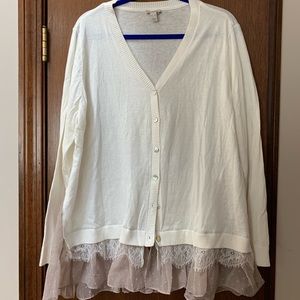 LOGO cardigan.  GUC.